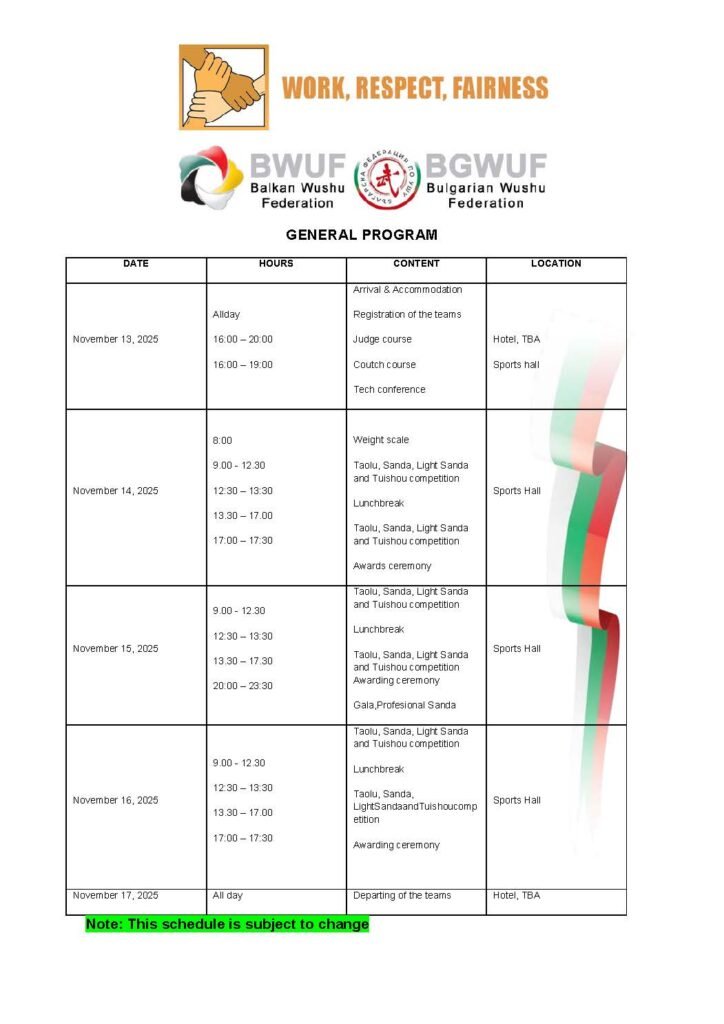 Balkan_Open_Wushu_Games_REGULATIONS General program
